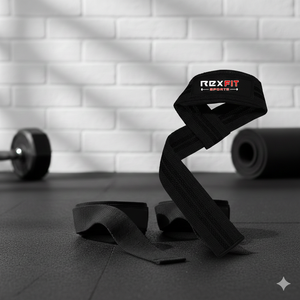 Sangles abdominales Rexfit Sport pour barre de traction, supports de bras en nylon durables pour les exercices abdominaux, les relevés de jambes et l'entraînement de force - Product Image 1