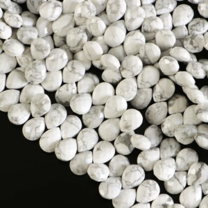 Cuentas de Howlite Natural Facetadas en Forma de Pera, Cuentas Sueltas de Howlite Blanca para Fabricación de Joyas, Suministro de Gemas al por Mayor - Product Image 3