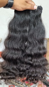 Haute Qualité Doux Non Transformés Naturel Remy Trame Extensions De Cheveux Bouclés Vierge Indien Cheveux Humains Génie Trame Dessinée Unique - Product Image 3