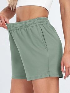 Custom <b>Women</b> <b>Shorts</b> Blank 100% Cotton Summer Clothing <b>Womens</b> Blank Drawstring Sweat <b>Shorts</b> Cotton Fleece Walking Girls Loose - Product Image 2