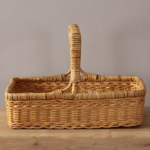 Premium Quality Handwoven Rattan Picnic <b>Baskets</b> <b>Cheap</b> Price for Wholesale Camping Supply Hamper <b>Basket</b> - Product Image 3