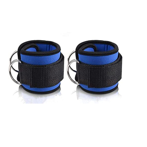 Factory Price Heavy Duty Breathable Neoprene Padded <b>Ankle</b> Straps Non-Slip Unisex Weightlifting <b>Ankle</b> <b>Support</b> Strap In Low MOQ - Product Image 1