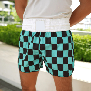 กางเกงมวยไทยขายส่งแบบซับลิเมชั่น ขอบยาง รูดข้างได้ ซักได้ สำหรับกีฬาศิลปะการต่อสู้ คิกบ็อกซิ่ง มวยไทย - Product Image 4