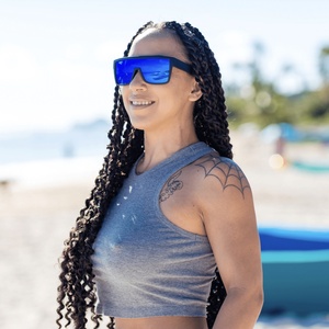 LMAMBA 3411 High Quality <b>Retro</b> Custom Removable Shield ANSI Z87 Safety <b>Sunglasses</b> Mirror Oversize Square Shades Women Men 2025 - Product Image 3