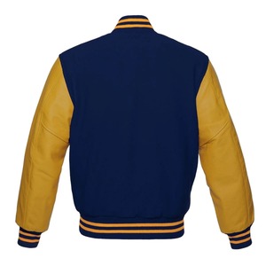 2026 Vintage Custom Canvas Embroidery Hooded Baseball Letterman <b>Jackets</b> <b>Men</b> High Street Customized Color <b>Leather</b> Sleeve - Product Image 4