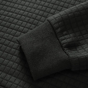 Nuevas sudaderas con capucha extragrandes personalizadas para hombre, de color negro sólido, fabricante de sudaderas con capucha OEM, proveedor de Pakistán - Product Image 4