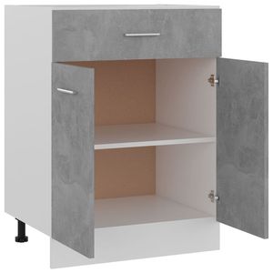 23.6 grigio cemento "x 18.1" x 32.1 "mobili da cucina in legno con fondo cassetto - Product Image 4