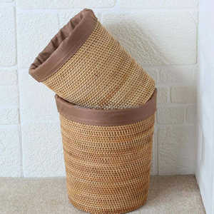 Cesta de Ratán Natural Barata al por Mayor para Almacenamiento en la Cocina y Organización de Estantes, Hecha a Mano por Artífices Expertos en Vietnam - Product Image 1