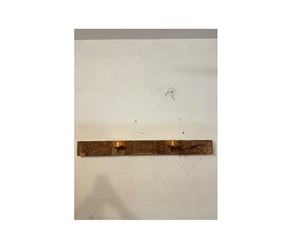 Panel de Madera de Teca Vintage con Grabado Fino, Estilo Moderno de Mediados de Siglo, Artesanía, Decoración de Pared para Hogar u Oficina, Muebles de Exterior - Product Image 1
