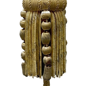 Gold Bullion <b>Wire</b> Tassels Trim <b>Curtains</b> Made of 100% Polyester Customized Size Ceremonial Tassel for Decoration - Product Image 4