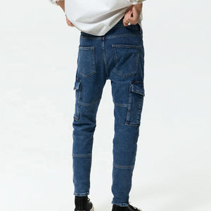 Pantalones Cargo para Hombre, Talla Grande, Transpirables, de Primera Clase, Ajustables, Ligeros, Color Azul Claro, de Alta Calidad, con Múltiples Bolsillos - Product Image 2