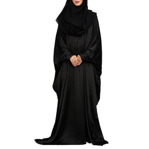 Abaya islámica para mujer, vestido musulmán modesto de longitud completa, manga larga, corte holgado, ropa cómoda y ligera para uso diario. - Product Image 6