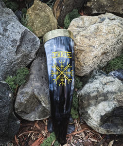 Tasse à boire en corne de boeuf naturelle faite à la main Style ange écologique avec finition de qualité alimentaire Technique polie - Product Image 1