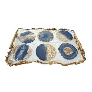 Nueva Bandeja de Servicio de Resina Hecha a Mano con Logotipo Personalizado, Bandeja de Resina para Cocina, Restaurante, Hotel, Hogar, Bandeja para Servir Alimentos - Product Image 5