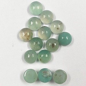 Cabujón Redondo de Aquaprase Natural de 8mm, Gema Semipreciosa Suelta, Joyería Hecha a Mano, Piedra de Color Verde del Mejor Proveedor - Product Image 6