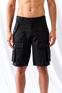 Premium Quality Cargo Short Pants with <b>Belt</b> Loops and Reinforced Stitching for <b>Work</b> and Outdoor Activities in Olive Green - Product Image 4