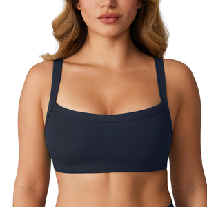 Soutien-gorge de sport respirant pour femme à prix raisonnable, soutien moyen, en polyester et élasthanne, idéal pour la gym et le fitness - Product Image 1