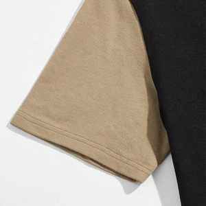 Conjunto Casual de Verano para Hombre Harry Johnson de 2 Piezas, Camiseta y Pantalones Cortos con Bloques de Color, Transpirable, Tejido de Poliéster, Talla Grande, Cuello en V - Product Image 2