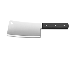Professional 2 Piece Cleaver <b>Knives</b> <b>Set</b> Stainless Steel Wide <b>Sharp</b> Blades with Black Triple Rivet Handles for Meat Chopping - Product Image 3