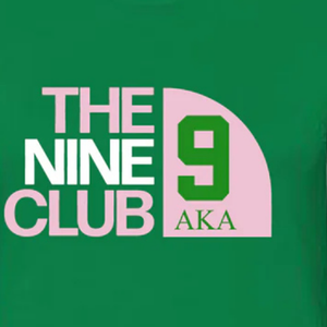 9.AKA เสื้อยืดเดอะไนน์คลับ 9 สีเขียว คอตตอนพรีเมียม คอกลม แขนสั้น นุ่ม ระบายอากาศได้ดี เสื้อยืดลำลองสำหรับผู้หญิง - Product Image 2
