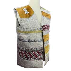 Chalecos Tradicionales Afganos con Bordado Dorado para Hombre, Cortos, Transpirables, Resistentes al Viento, Ropa Casual de Verano - Product Image 1