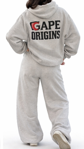 Conjunto Deportivo de Dos Piezas para Mujer, Corte Ajustado, Sudadera con Capucha Informal, Pantalones Deportivos de Pierna Ancha, Felpa Suave y Transpirable, Ropa de Estar en Casa para Otoño, Personalizable - Product Image 3