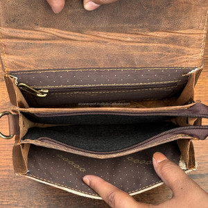 ODM OEM New Arrival Professional Women Cowhide Leather Flap Crossbody Bag with Detachable Strap Genuine Leather Shoulder <b>Handbag</b> - Product Image 6