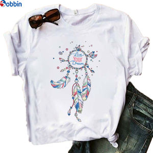 T-shirt pour femmes avec motifs de plumes amusants, imprimé, respirant, style adorable et doux, grande taille, t-shirts pas chers pour femmes - Product Image 6