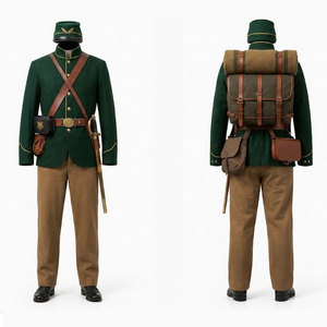 Reproduction américaine de qualité supérieure, coutures durables, tissu polaire respirant, uniforme d'infanterie pour homme personnalisable pour collectionneurs - Product Image 1