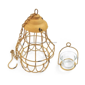 เชิงเทียนลวดเหล็กทรงหม้อโลหะรูปทรงเรขาคณิตเทียนสก์ท็อปเครื่องประดับโลหะ - Product Image 6