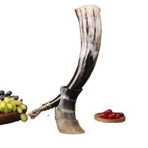 Cuerno Vikingo para Beber con Diseño de Animales Tallado, Nuevo y Más Vendido, Logotipo Auténtico, Ecológico, Seguro para Alimentos, Sin Fugas, para Cerveza - Product Image 1