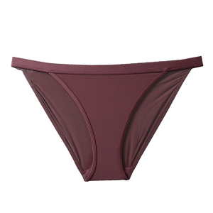 Culottes Bikini Femme Taille Basse Sans Couture Couleur Unie en Spandex et Nylon Tricoté de Qualité Supérieure Style Basique Vente en Gros - Product Image 2
