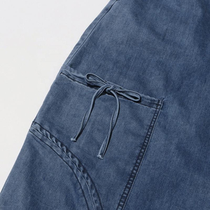 Jeans en denim taille haute pour femmes, coupe droite, sexy, avec logo personnalisé, service OEM, prix abordable, pantalon en denim sur mesure - Product Image 6