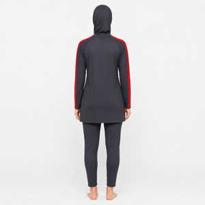 Conjunto de Burkini para Mujer, Diseño Cómodo y con Buen Cobertura, Secado Rápido, Ecológico, Ligero, Tela de Spandex/Poliéster, Fácil Movimiento, Piscina - Product Image 2