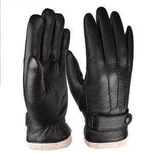 Gants en cuir noirs pour femmes, style vintage OEM 2026, matériau respirant, fonction écran tactile, nouveaux gants de conduite décontractés et tendance - Product Image 6