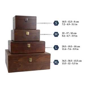 Modern Eco-Friendly Brown Wooden Rectangle <b>Lockable</b> <b>Jewelry</b> <b>Box</b> with Multifunction Design for Home Organization <b>Jewelry</b> Storage - Product Image 1