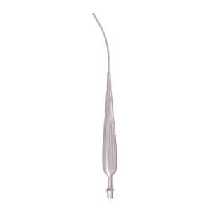 Tubo de Succión ENT de 18 cm, Curvo, de Acero Inoxidable, Cánula de Microsucción Nasal - Product Image 2