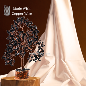 Arbre de Vie en Tourmaline Noire en Gros, Arbre en Cristal avec Fil de Cuivre, Pierres de Guérison, Décoration d'Intérieur - Product Image 2