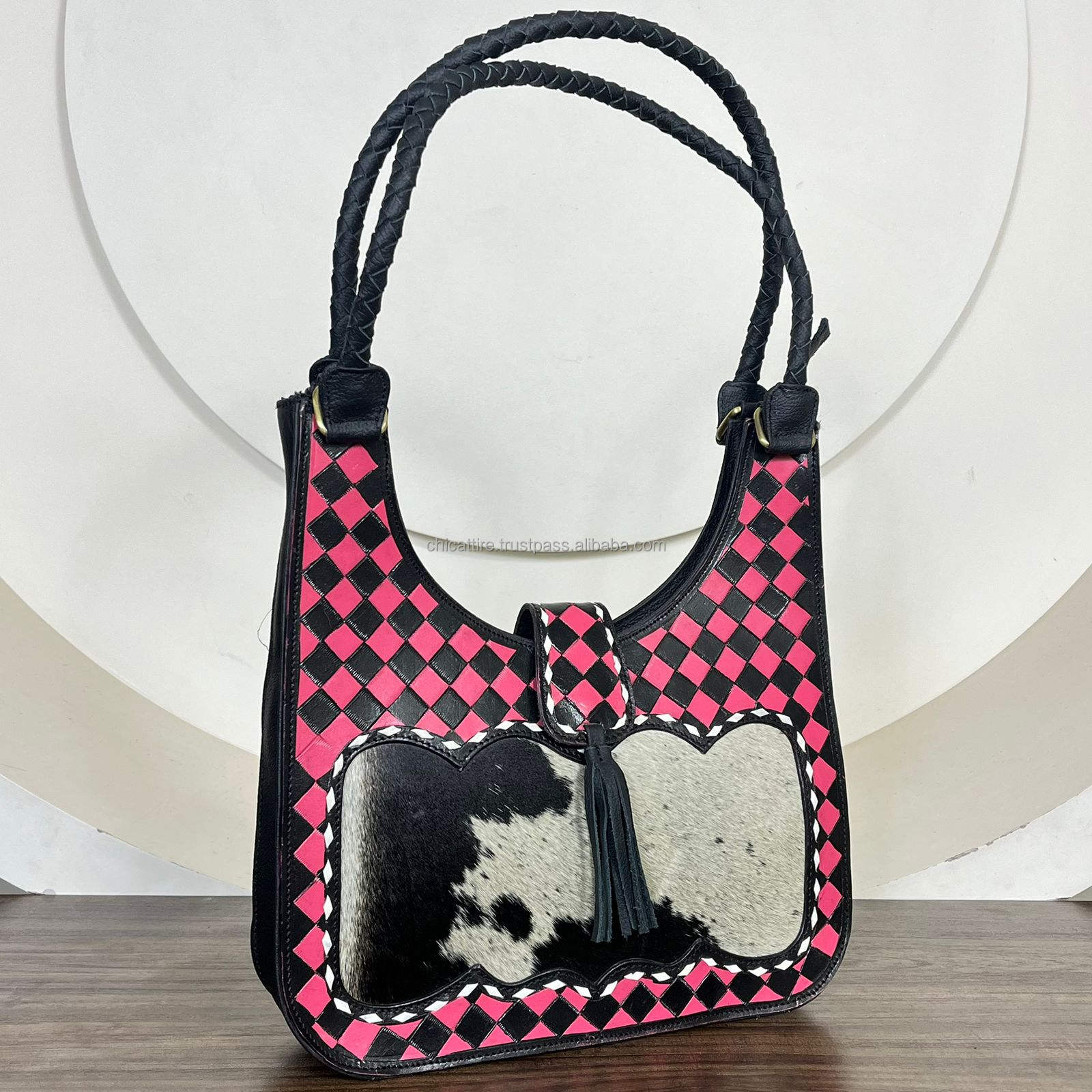 Pink & Black Checker