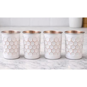 Ensemble de gobelets en cuivre pur en gros – Bénéfices ayurvédiques pour la santé – Verres à eau faits à la main – Écologiques – Utilisation en restaurant - Product Image 3