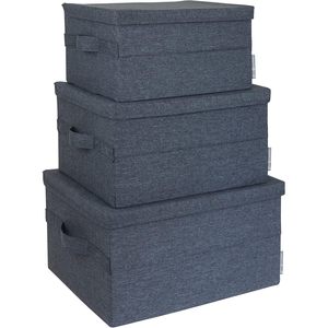 MA51LGR <b>Single</b>-Tier Minimalist Foldable <b>Canvas</b> <b>Wardrobe</b> Organizer with Lid Spacious Home Office Storage Box for Clothing - Product Image 3