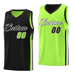 Maillots de basket-ball réversibles antibactériens de haute qualité pour hommes, 100% polyester, sans manches, uniforme disponible - Product Image 2