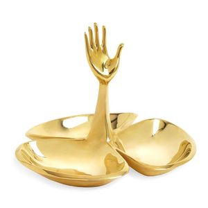 Pot à fruits secs en laiton massif de qualité supérieure, récipient de rangement décoratif pour la cuisine avec couvercle - Product Image 2