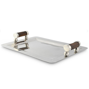 Creative <b>Decorative</b> Border with Golden Finished Tea Server Tray <b>Kitchen</b> <b>Accessories</b> Metal Square Shaped Serving Tray - Product Image 3