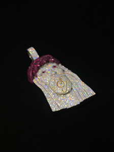 มงกุฎเพชรพลอยสไตล์ฮิปฮอปเย็นแบบสั่งทำ925เงินจี้คริสเตียนที่นับถือศาสนาพร้อมเพชรโมอิสซานไนต์ไอเดียของขวัญ - Product Image 2