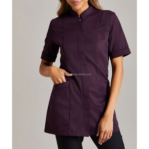 Uniformes de Túnica para Salón de Belleza y Spa, Algodón de Alta Calidad, Transpirable, Poliéster, Spandex, Colores Personalizados, Logotipo Personalizado, Estética Unisex, Clínica - Product Image 3