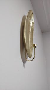 Contemporary Brass Candle <b>Wall</b> <b>Sconce</b> Set Handcrafted Metal Design Warm Ambient Glow for Living Room Bedroom Decor By UO INDIA - Product Image 3