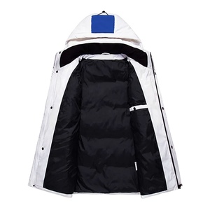 Wholesale Custom Men Women Autumn Coated Canvas Stand Collar Hooded <b>Parka</b> Casual Windproof Puffer <b>Jacket</b> 100% Cotton 2026 - Product Image 3