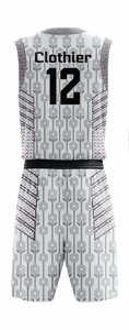 Meilleur prix fournisseur pakistanais Dernier design de maillot de basket-ball Vente en gros Uniforme personnalisé Grande taille Été Unisexe Sublimation - Product Image 4