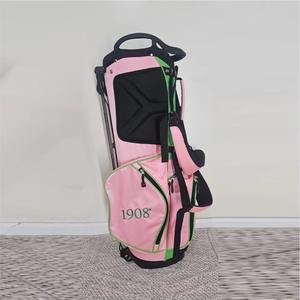 Bolsa de Golf de la Hermandad ALPHA KAPA ALPHA, Bolsa de Golf Verde y Rosa - Product Image 1